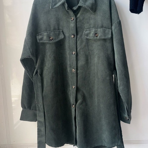 Olive corduroy dress-jacket like new, size M/L