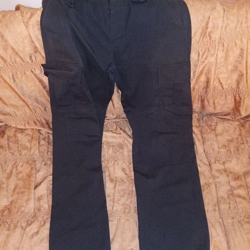 Men's military-style pants black, like new, size 46