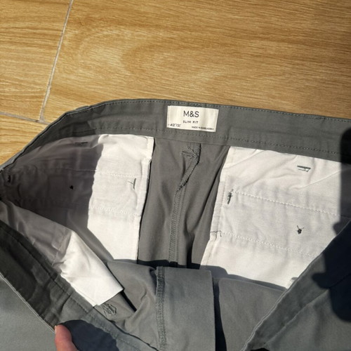 Marks & Spencer fabric men's pants size XXL like new, gray