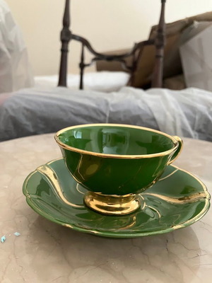 Richard Ginori vintage porcelain tea set 6 pieces like new