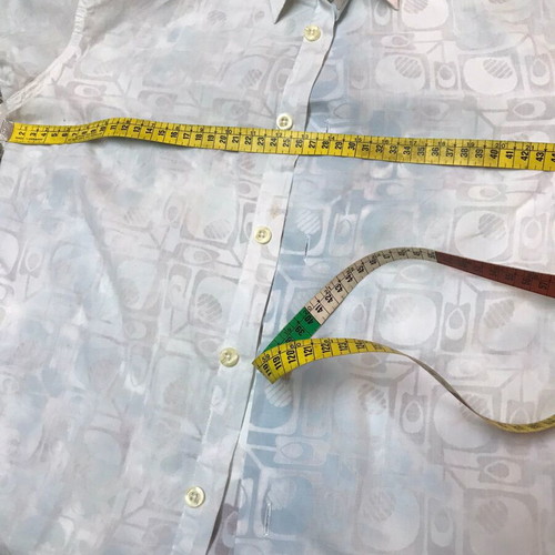 Women's shirt used, size small, transparent fabric, white