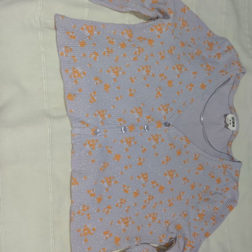 Cotton on lilac floral cardigan blouse like new
