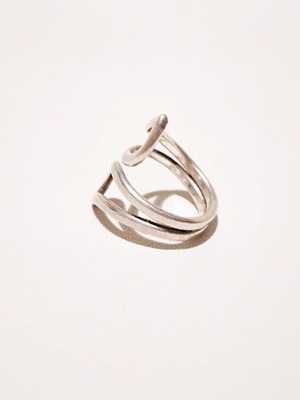 Silver 925 adjustable ring, silver tone