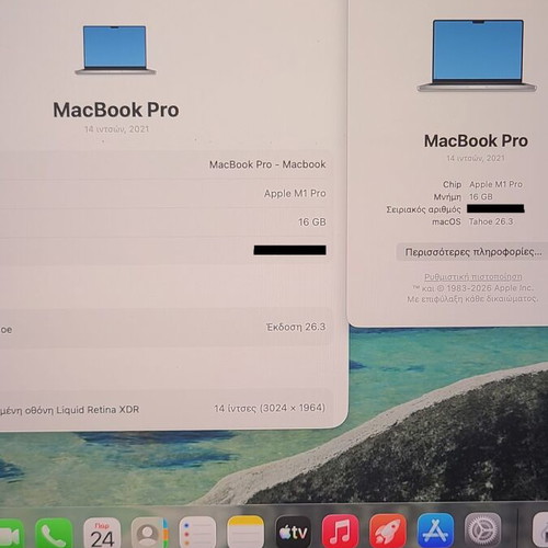 Apple Macbook Pro 14inch M1 Pro 16GB RAM 512GB SSD used