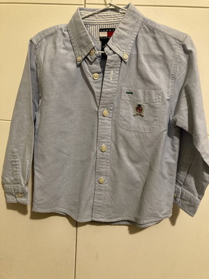 Tommy Hilfiger shirt for 3-year-old boy like new, turquoise long sleeve
