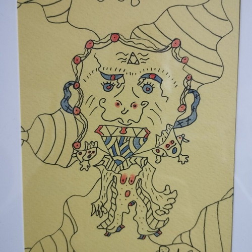 O Fylakas tis Eisodou original framed artwork new