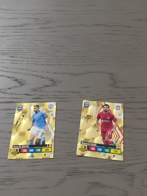 Top Master De Bruyne and Mo Salah Champions League 2023 cards like new