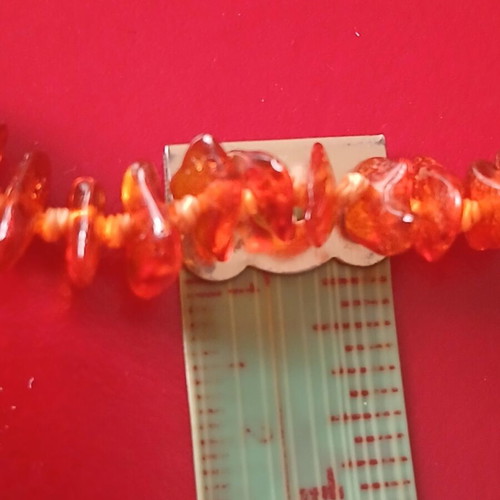 Amber necklace 40 cm, like new, natural small pieces