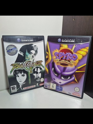 Παιχνίδια Nintendo GameCube Soulcalibur 2 και Spyro Enter the Dragonfly σαν καινούργια