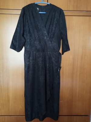 Black wrap dress like new, size L