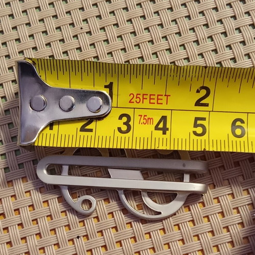 Money clip in dollar shape, like new, steel