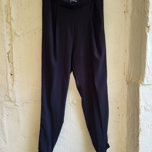 Marks & Spencer shiny black trousers size 12 long like new