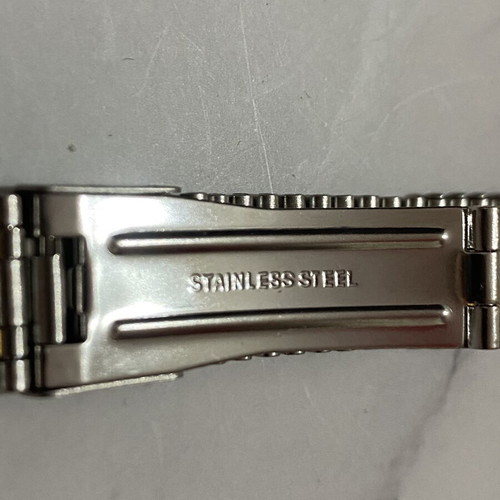 Watch bracelet strap made of stainless steel like new, gold and silver