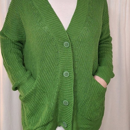 Stradivarius green cardigan like new size M
