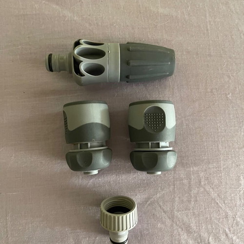 Garden hose spray gun used, complete set