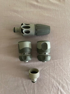 Garden hose spray gun used, complete set