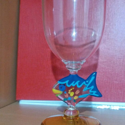 Babyland plastic cup with fish 18 cm like new