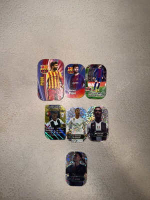 Ποδοσφαιρικά tazos μεταχειρισμένα με Cristiano Ronaldo, Neymar και Gerard Piqué