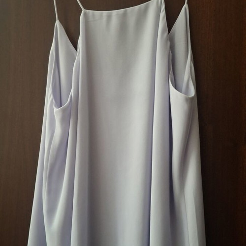 Skirt and Lilac Tank Top Set like new, colorful with gold zippers