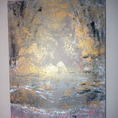 Painting Autumn Landscape new, original signed 30x40
