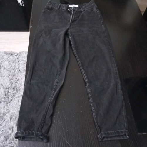 Bershka women's black denim jeans used, size 34
