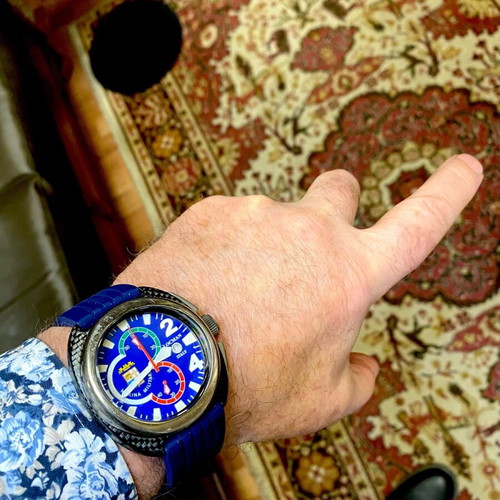Locman Chronograph Marina Military Titanium watch used