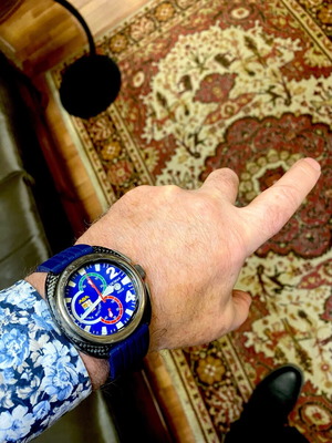 Locman Chronograph Marina Military Titanium watch used
