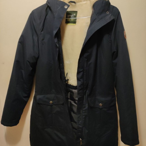Gelert Parka jacket new dark blue with fur lining