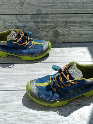 Ecco Biom N 33 sports shoes like new, blue and green