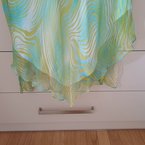 Midi asymmetric dress like new, green, size small