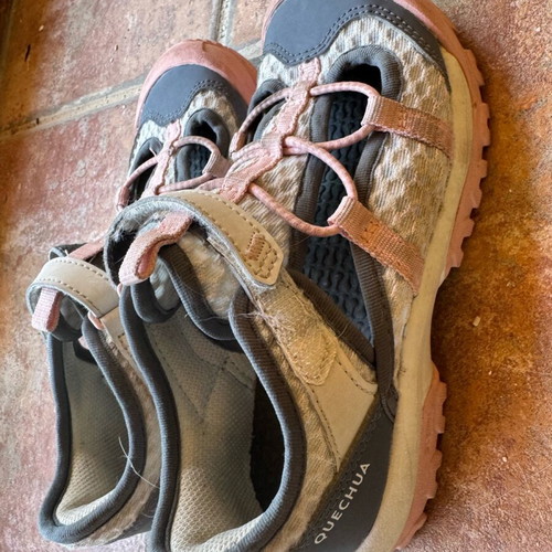 Children's seasonal shoes used, size 31, grey and pink