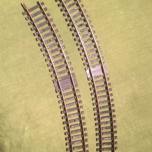 Jouef curved rails HO scale 1/87 used, set of 25 pieces