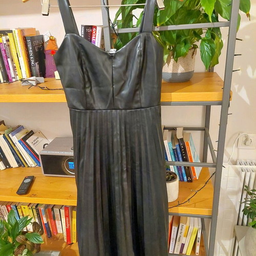 stradivarius leather dress COTTONGG