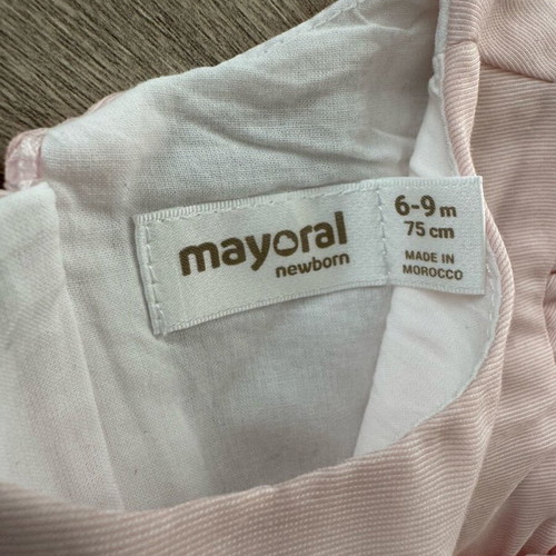 Mayoral baby dress 6-9 months like new