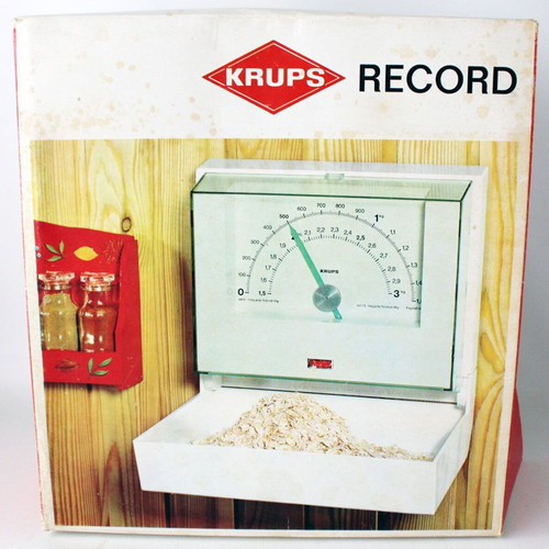Krups Record Vintage Kitchen Scale 1974 wall-mounted, new, up to 3 kg