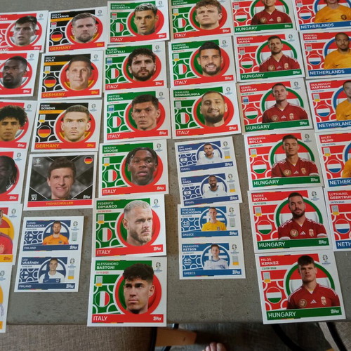 Euro 2024 Topps stickers like new, pack of 370 pieces