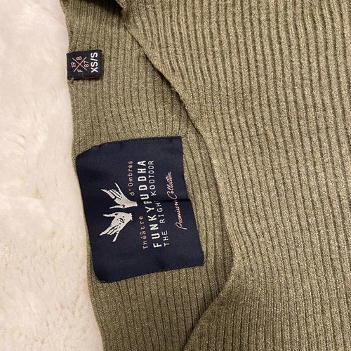 Funky Buddha khaki blouse XS/S used