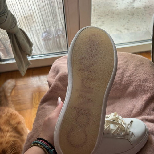 Calvin Klein women's sneakers like new, size 40, white