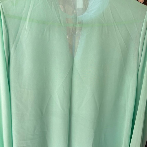 Women’s blouse small pistachio green like new with rhinestones