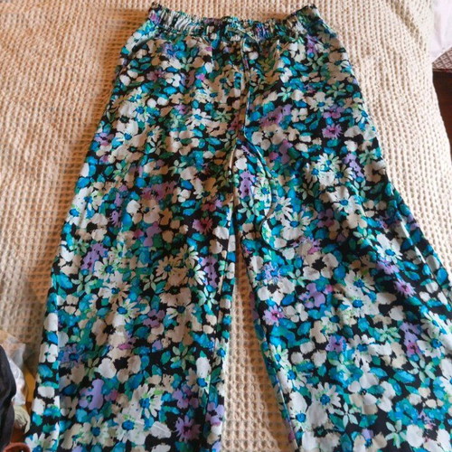 High-waisted pants turquoise like new, size M 38 10