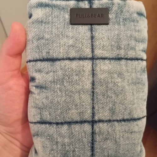 Pull & Bear denim crossbody bag new, fluffy, faded style