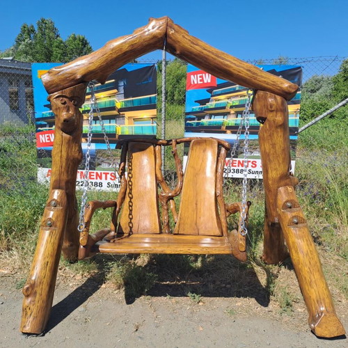 Oak swing new, solid wood craftsmanship