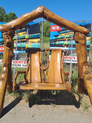 Oak swing new, solid wood craftsmanship