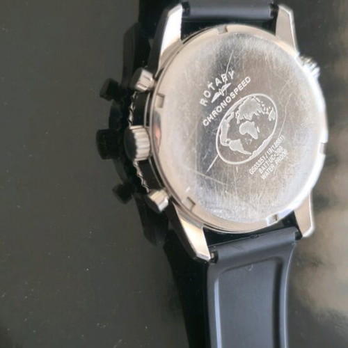 Rotary watch used, black and white colors