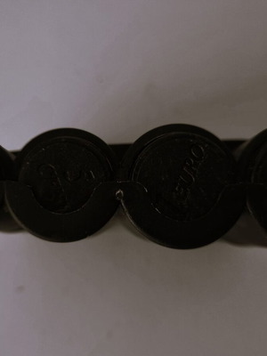 Professional plastic coin holder with 8 euro coin slots