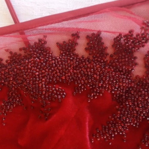 Raxevsky Medium crop top red velvet like new