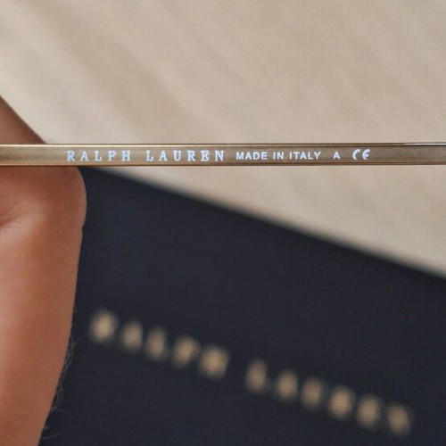 Ralph Lauren glasses like new, vintage rare design, brown and gold