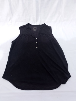 Black sleeveless blouse used, size small with buttons