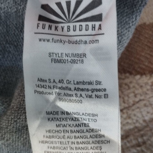 Funky Buddha cotton sweater, size M, grey