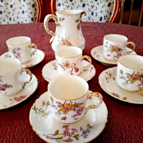 Limoges porcelain coffee set William Guerin & Co. 1901-1932